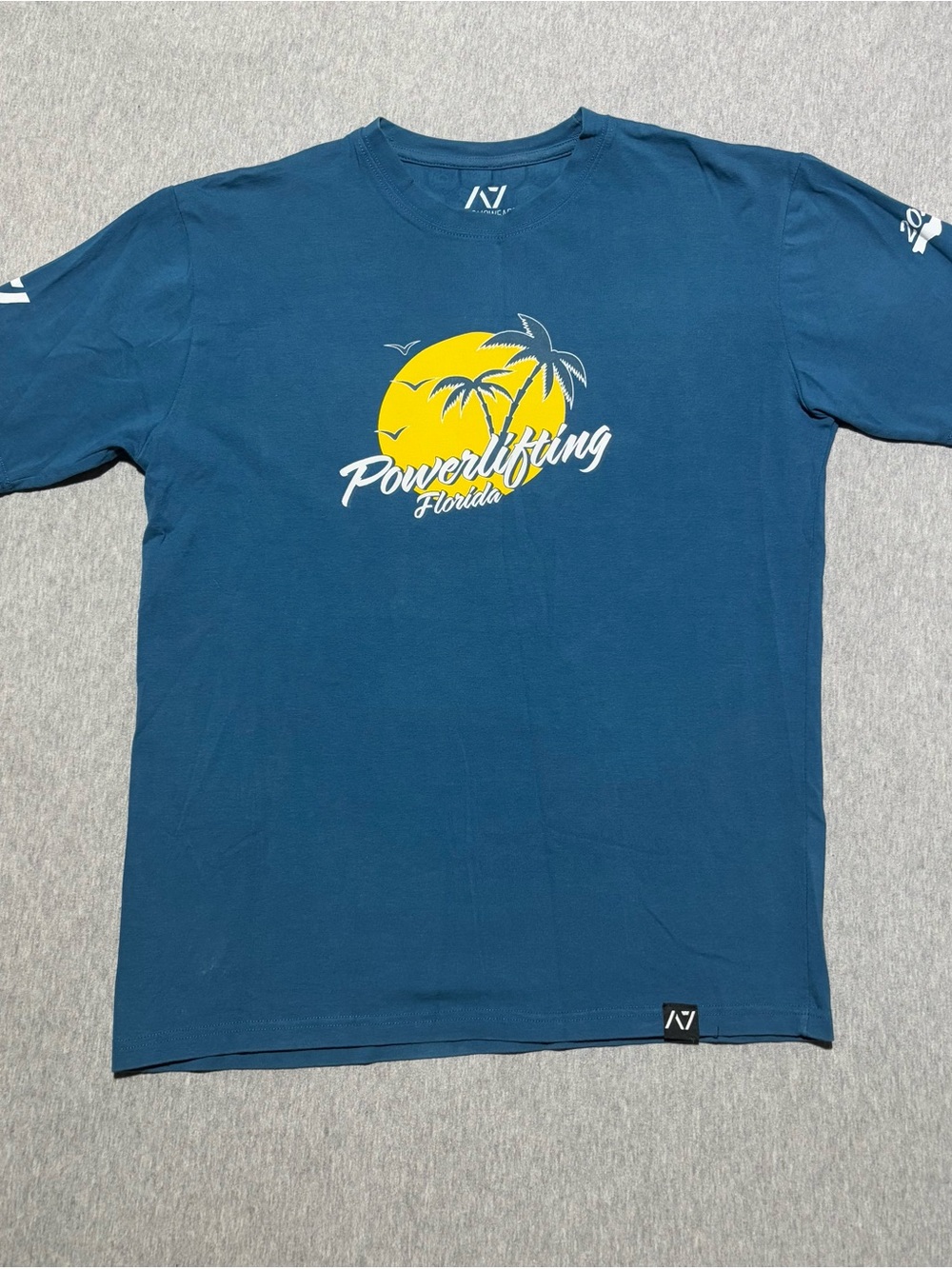 Powerlifting Florida Graphic Tee with Shoulder Bar Grip